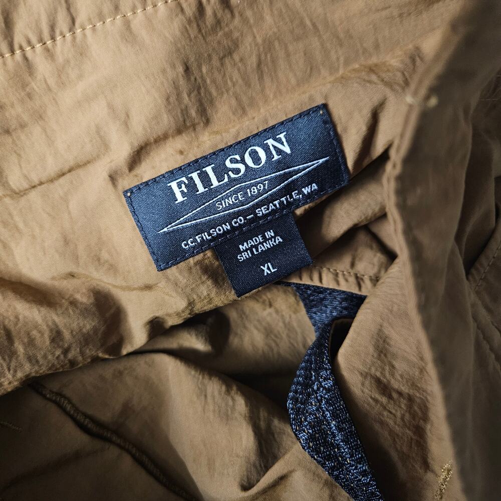 Filson Gained Canyon Men Flat Front Brown Chino Shorts Gorpcore Hiking Outdoor - Picture 7 of 8